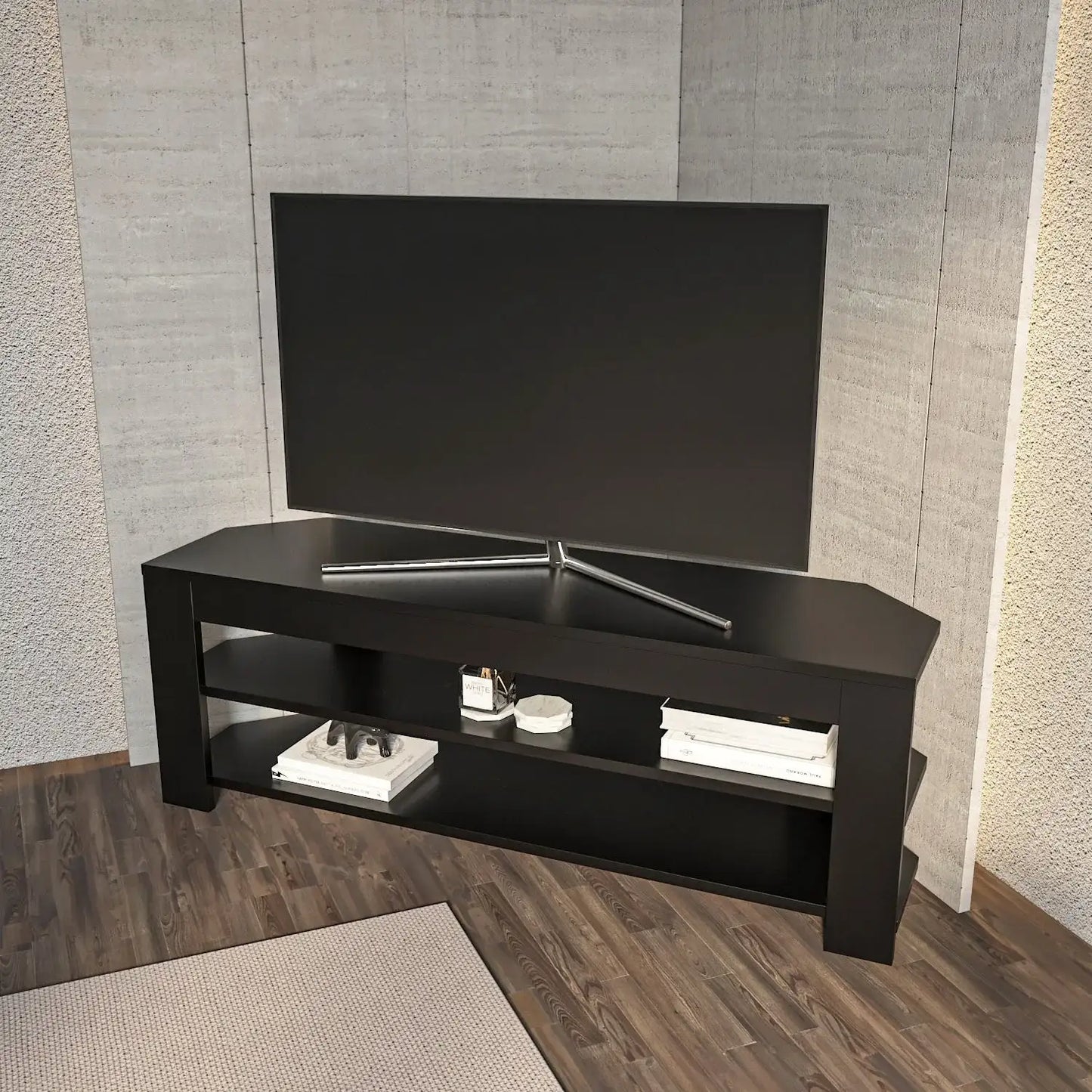 Rita 47" Modern Space-Saving Corner TV Stand