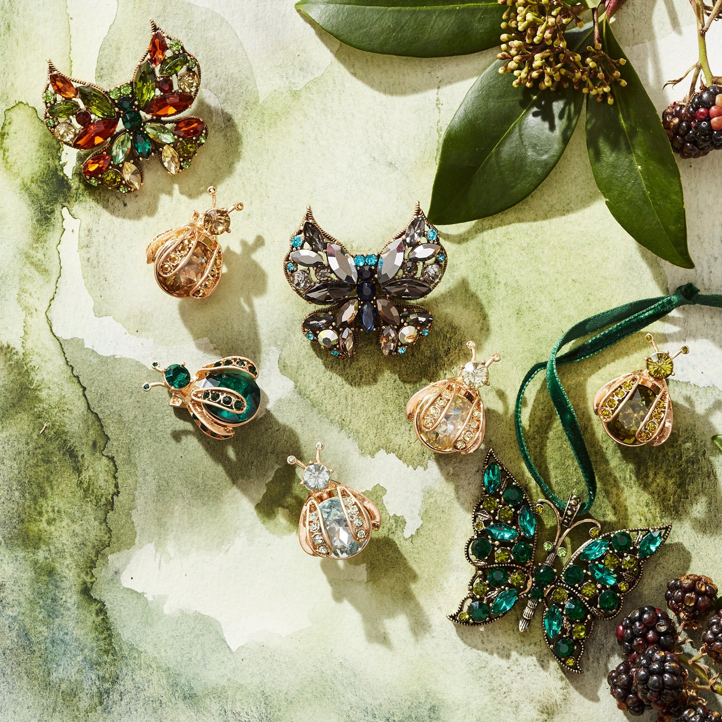 Butterfly clip set