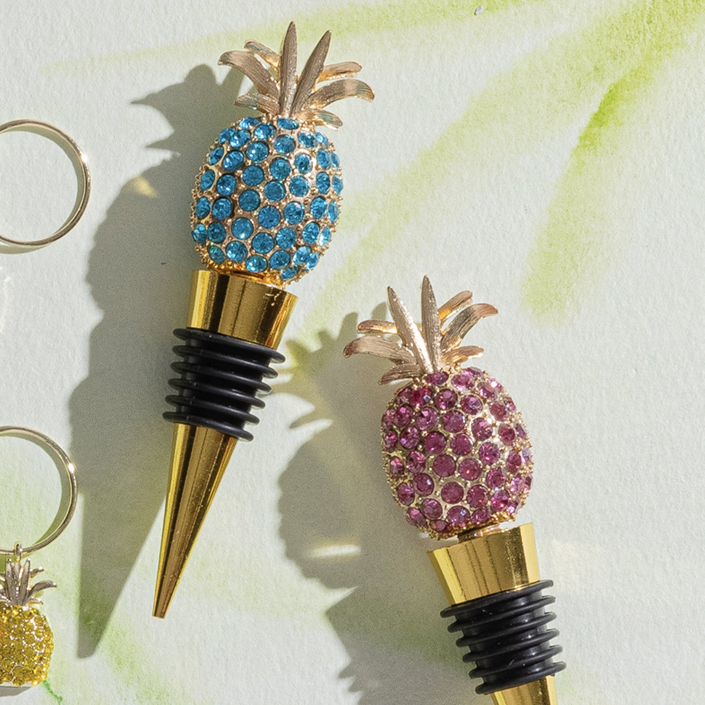 Pineapple wine stopper, rose