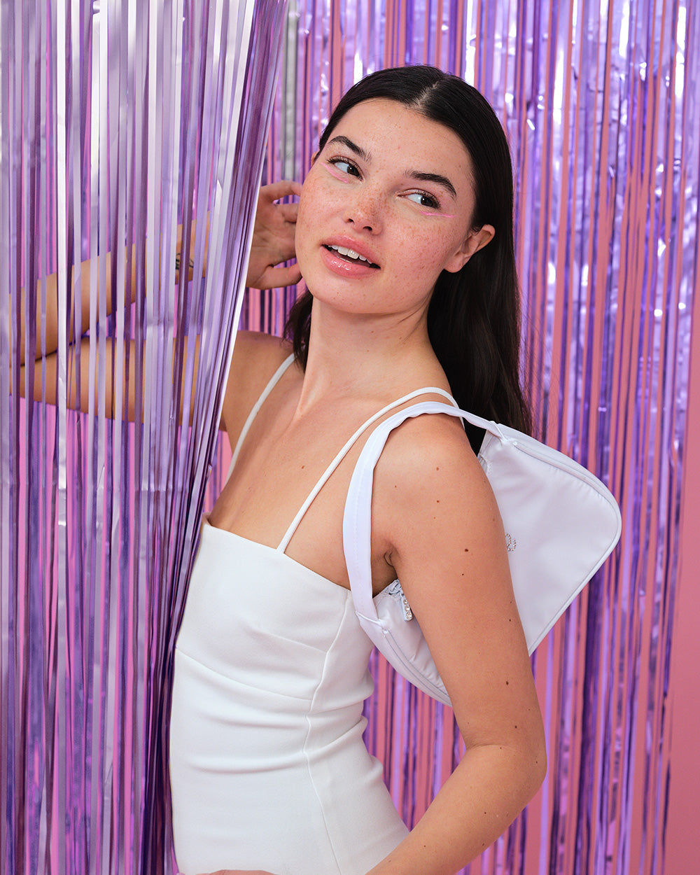 Euphoria Curtain - purple foil curtain