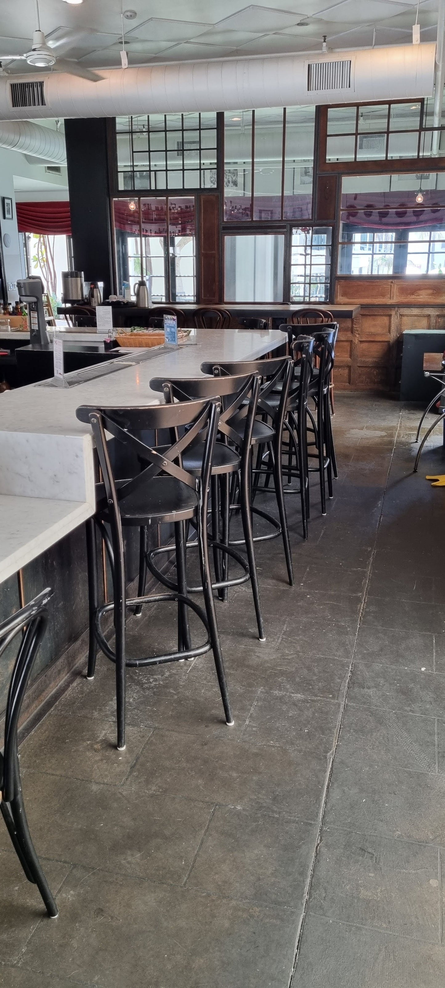 Outdoor Bar Stool Crossback 30" - Set of 4 - Milan