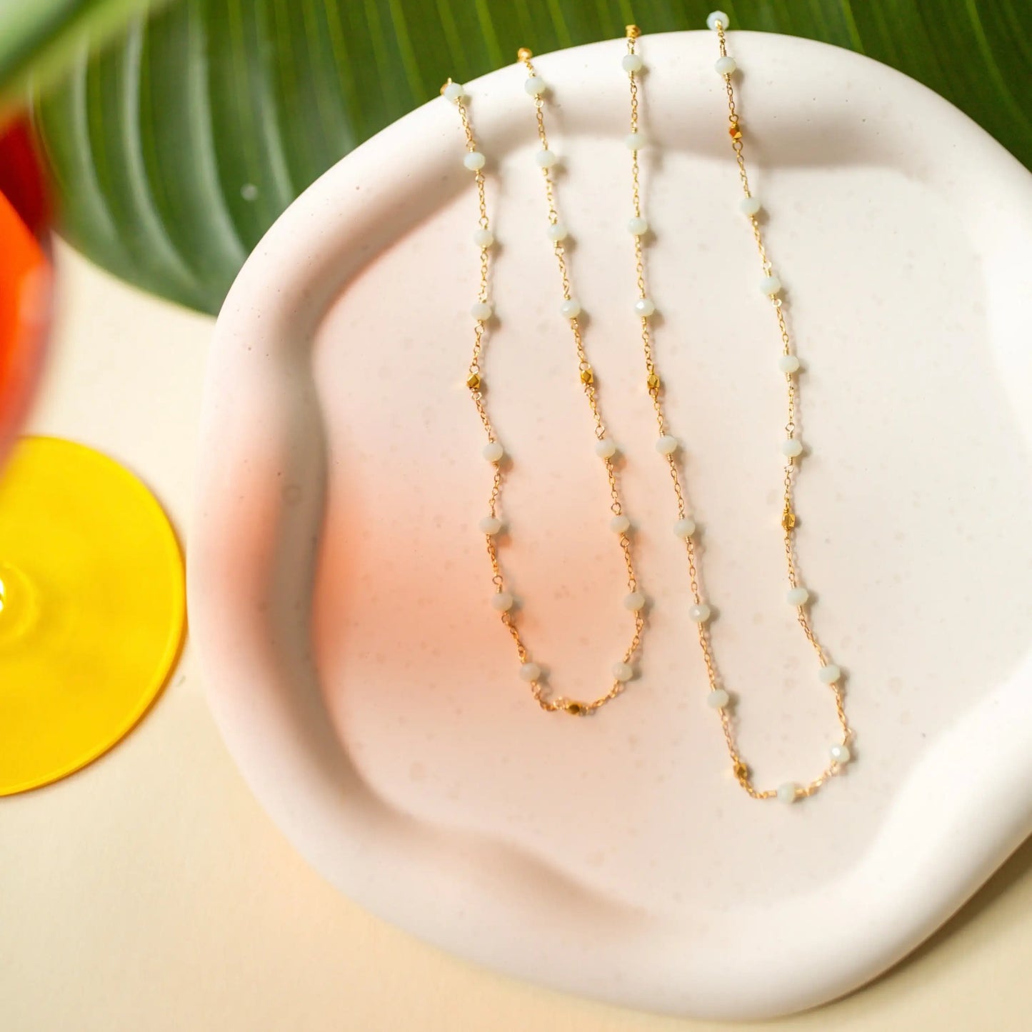 Margarita Chains - Lapis and Chalcedony