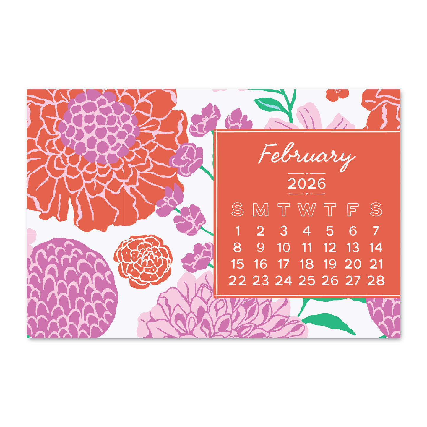 Blooms 2026 Calendar - 4x6