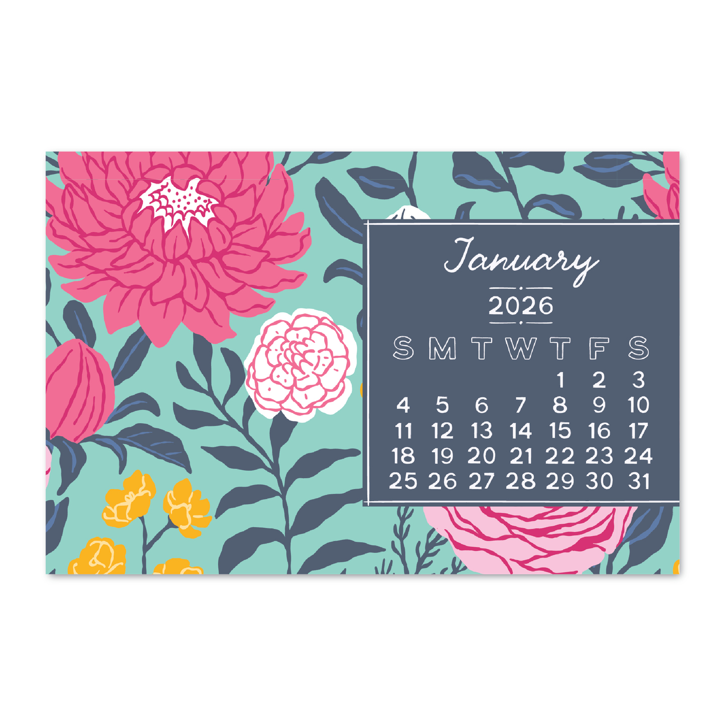 Blooms 2026 Calendar - 4x6