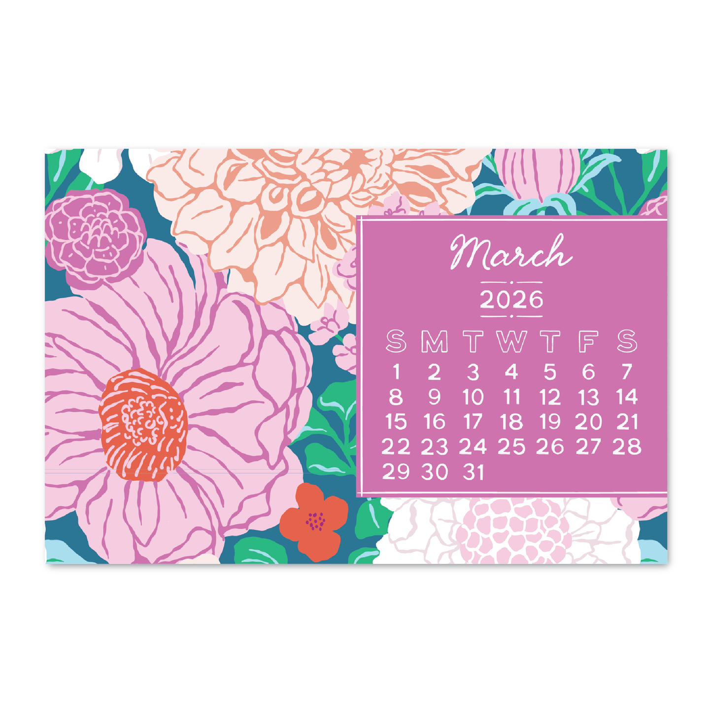 Blooms 2026 Calendar - 4x6