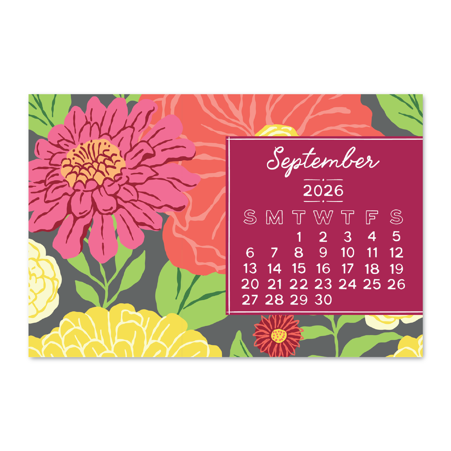 Blooms 2026 Calendar - 4x6