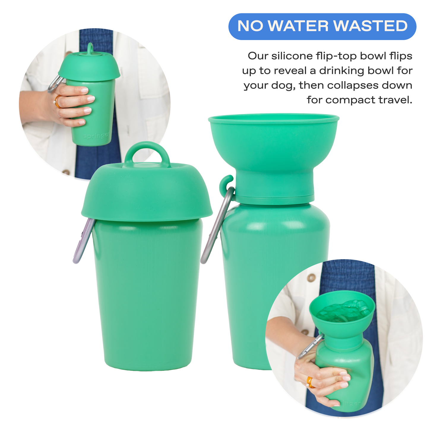 20oz Flip Dog Travel Water Bottle