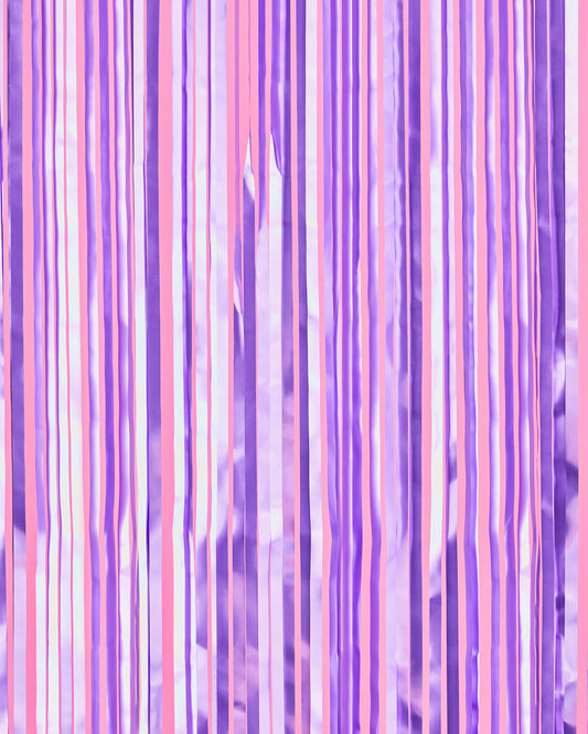 Euphoria Curtain - purple foil curtain