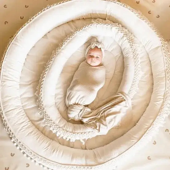 Macrame Oval Play Mat & Round Play Mat Bundle