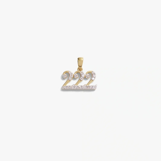 222 Sapphire Angel Number Amulet