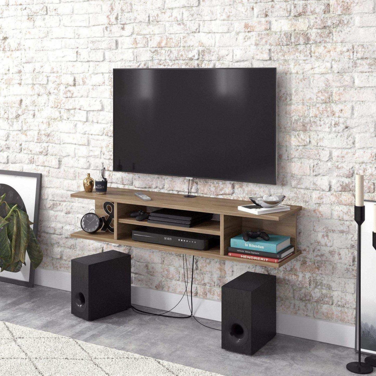 Pivot Floating, Wall Mounted TV Stand and Media Console for TVs up to 55''
