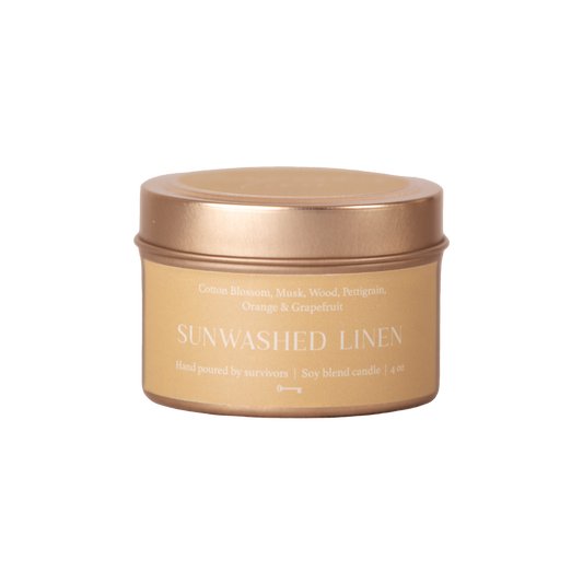 Sunwashed Linen 4 oz Candle