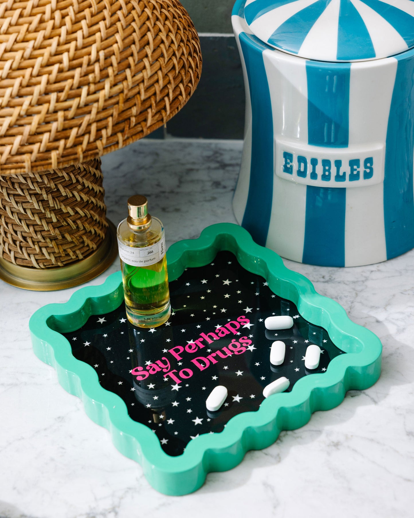 Perhaps to Drugs Lacquer Tray