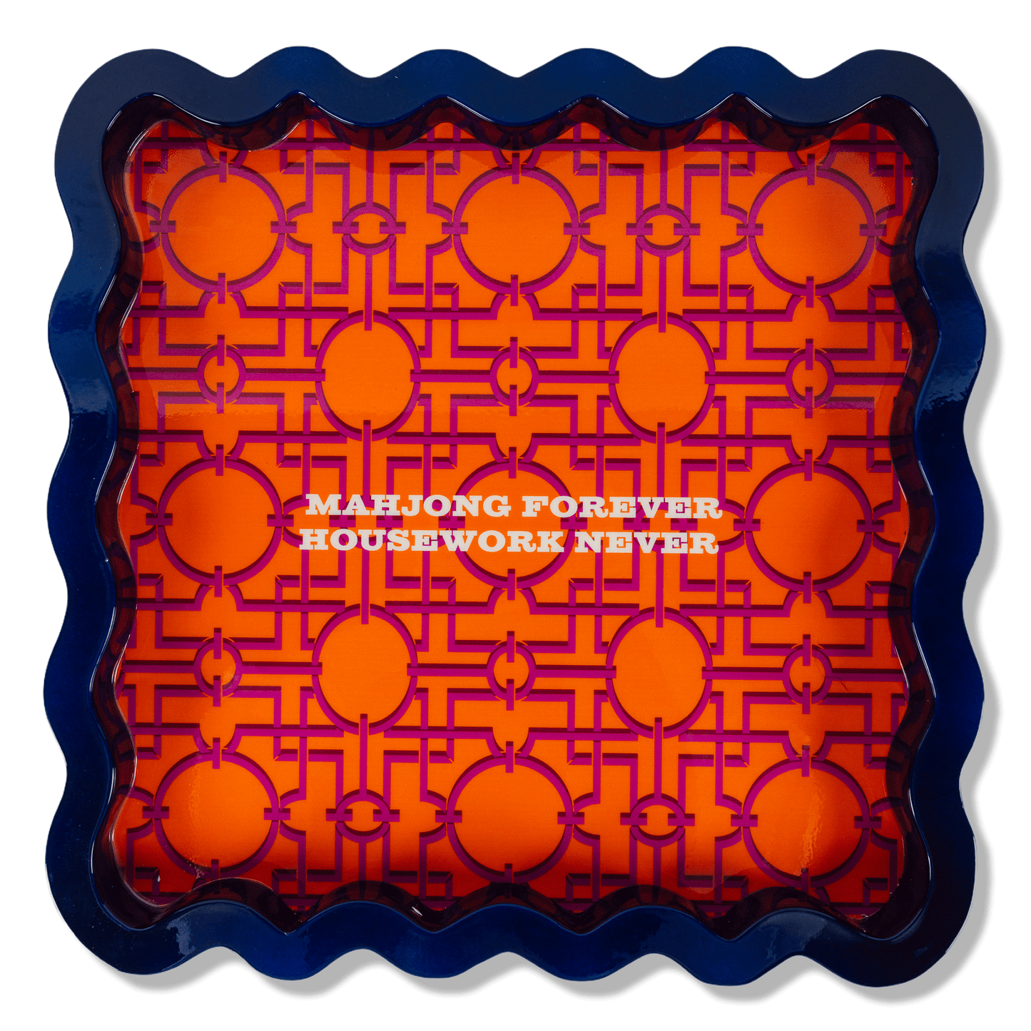 Mahjong Large Lacquer Tray