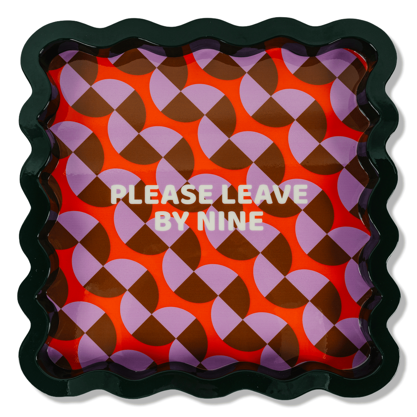 Leave by Nine Large Lacquer Tray