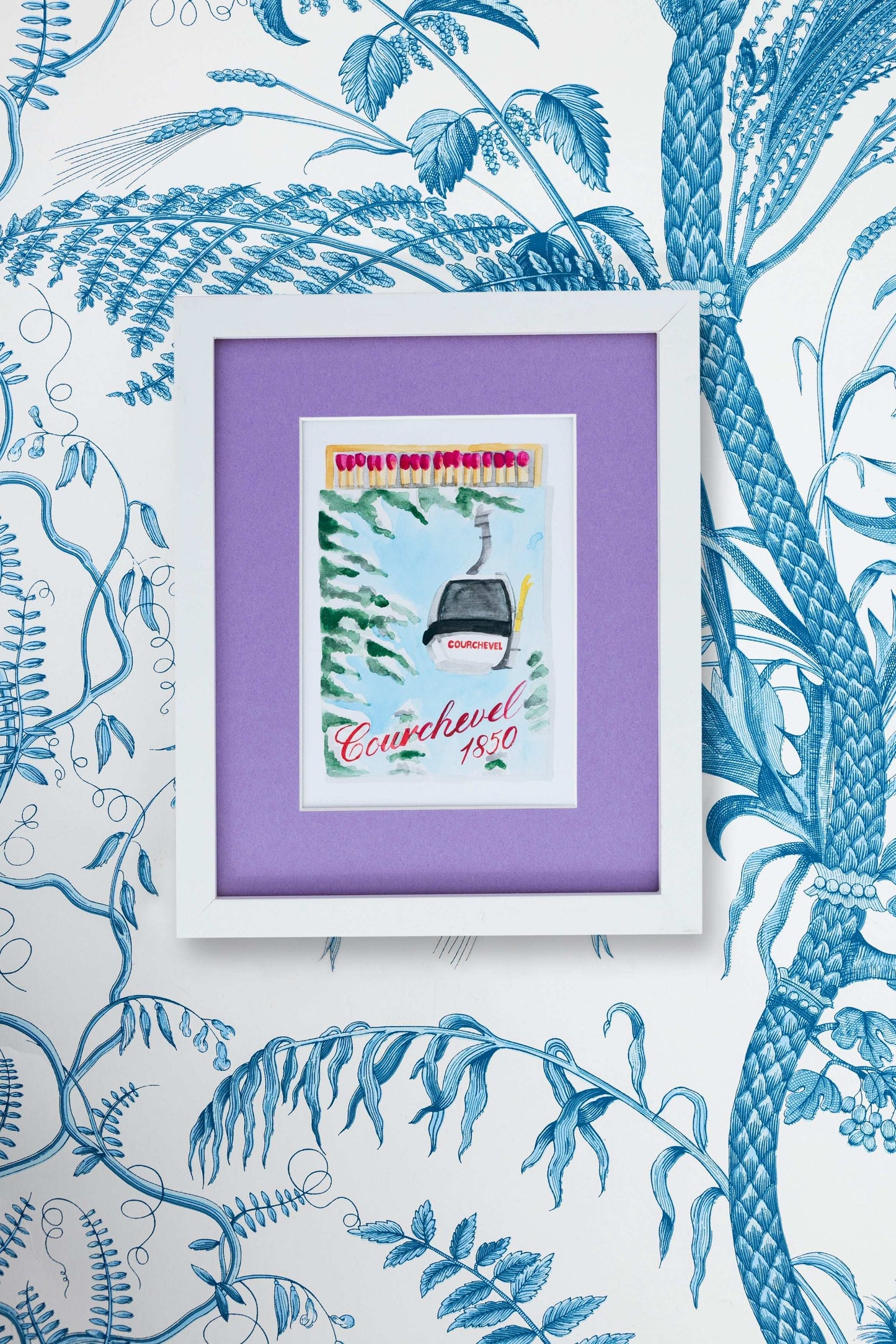 Courchevel Matchbook Art Print