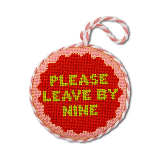 Needlepoint Ornament - Leave by Nine
