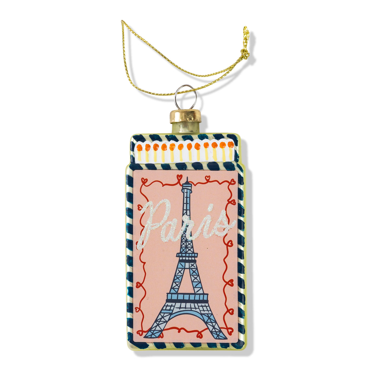 Matchbook Ornament - Paris