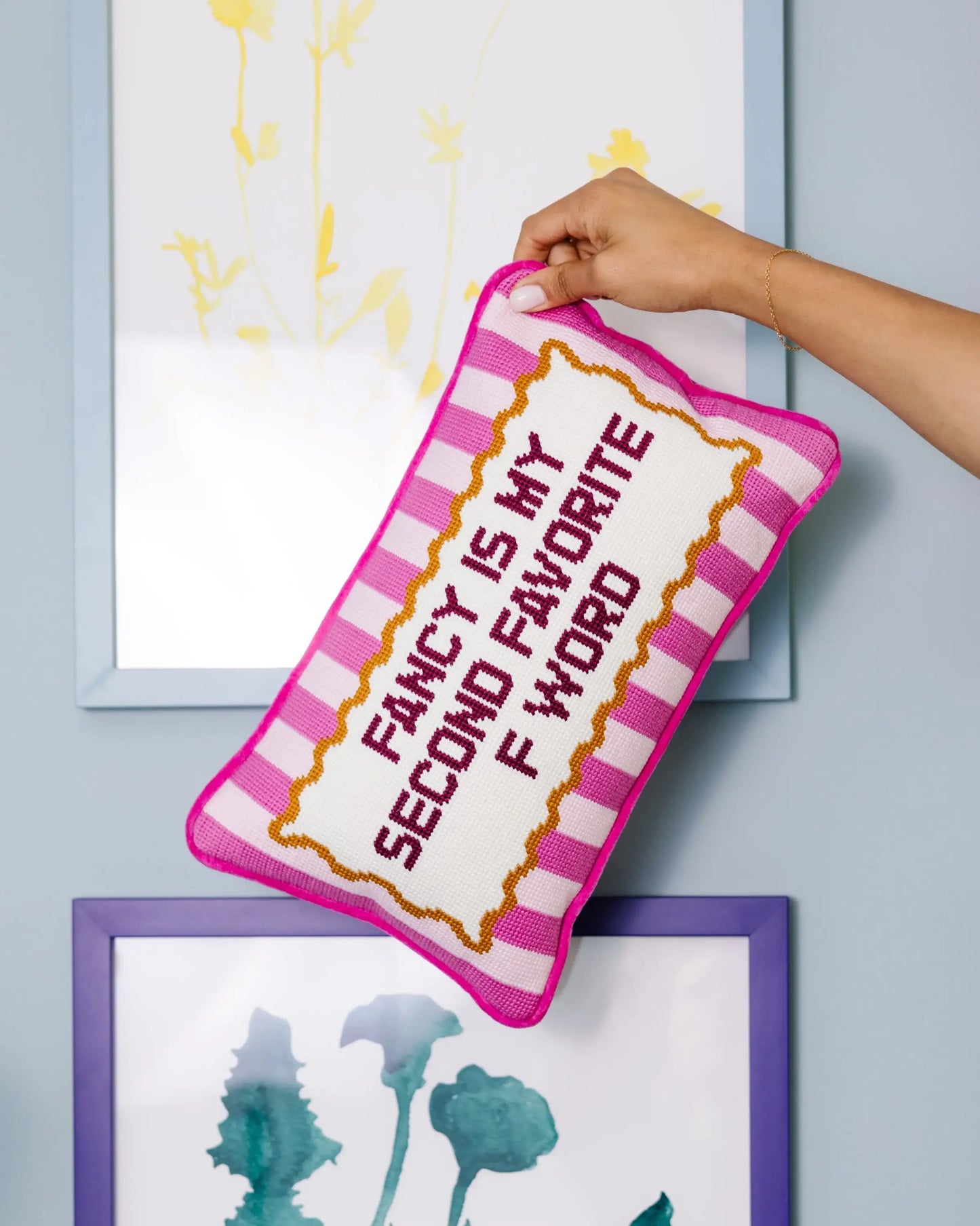 Fancy Needlepoint Pillow
