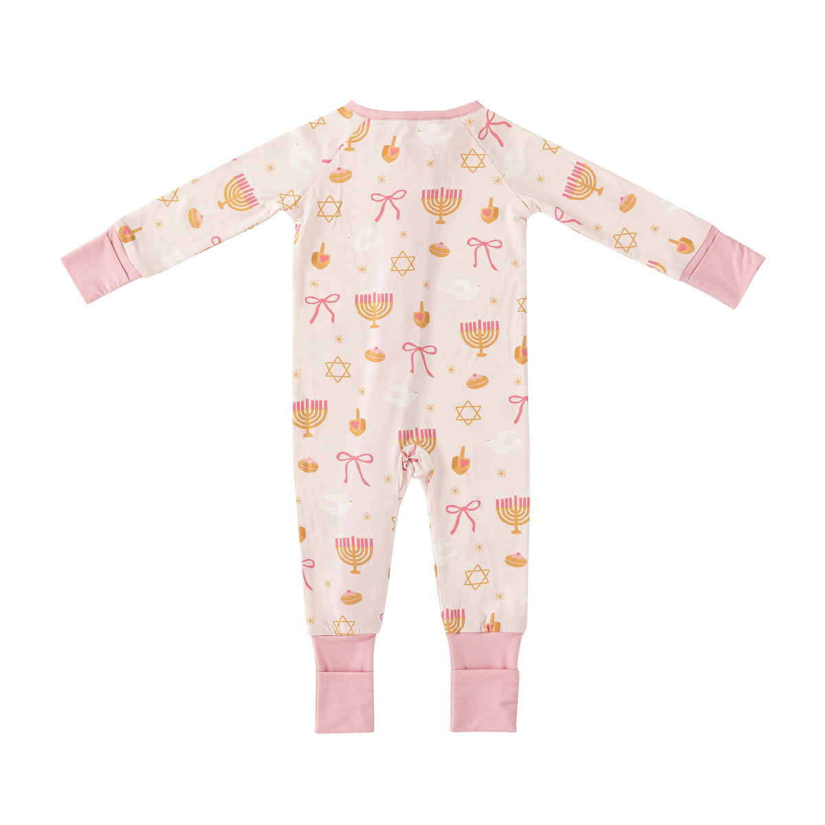 Pretty In Hanukkah (Convertible Zip Footies)