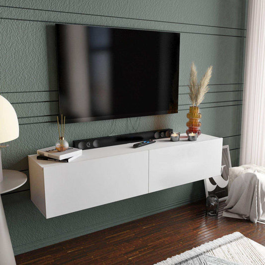 Poling 63" Wide Floating TV Stand and Media Console for TVs up to 70"