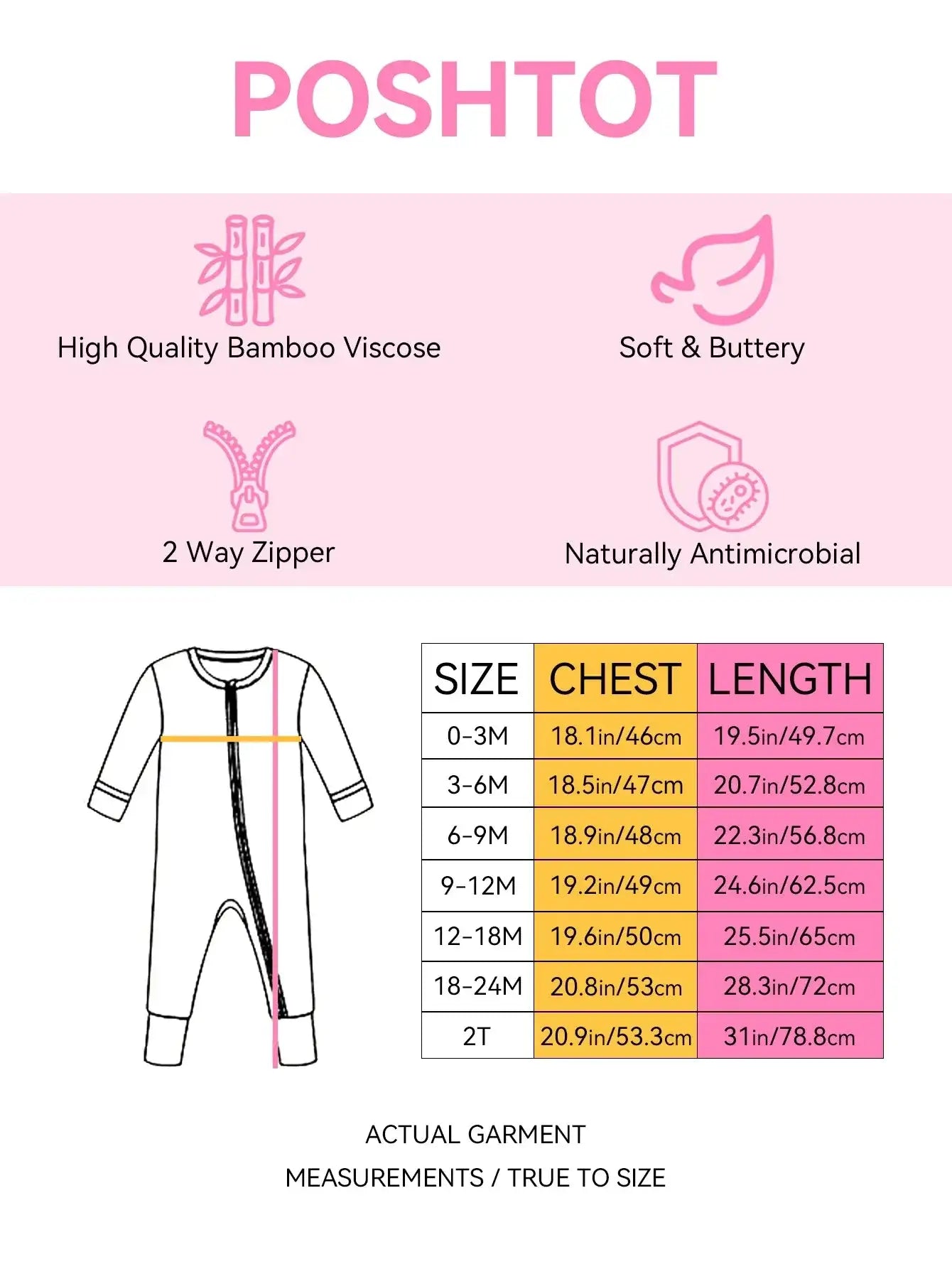 PoshTOT Sanrio Hello Kitty Candy Bamboo Baby Convertible Zippy Romper