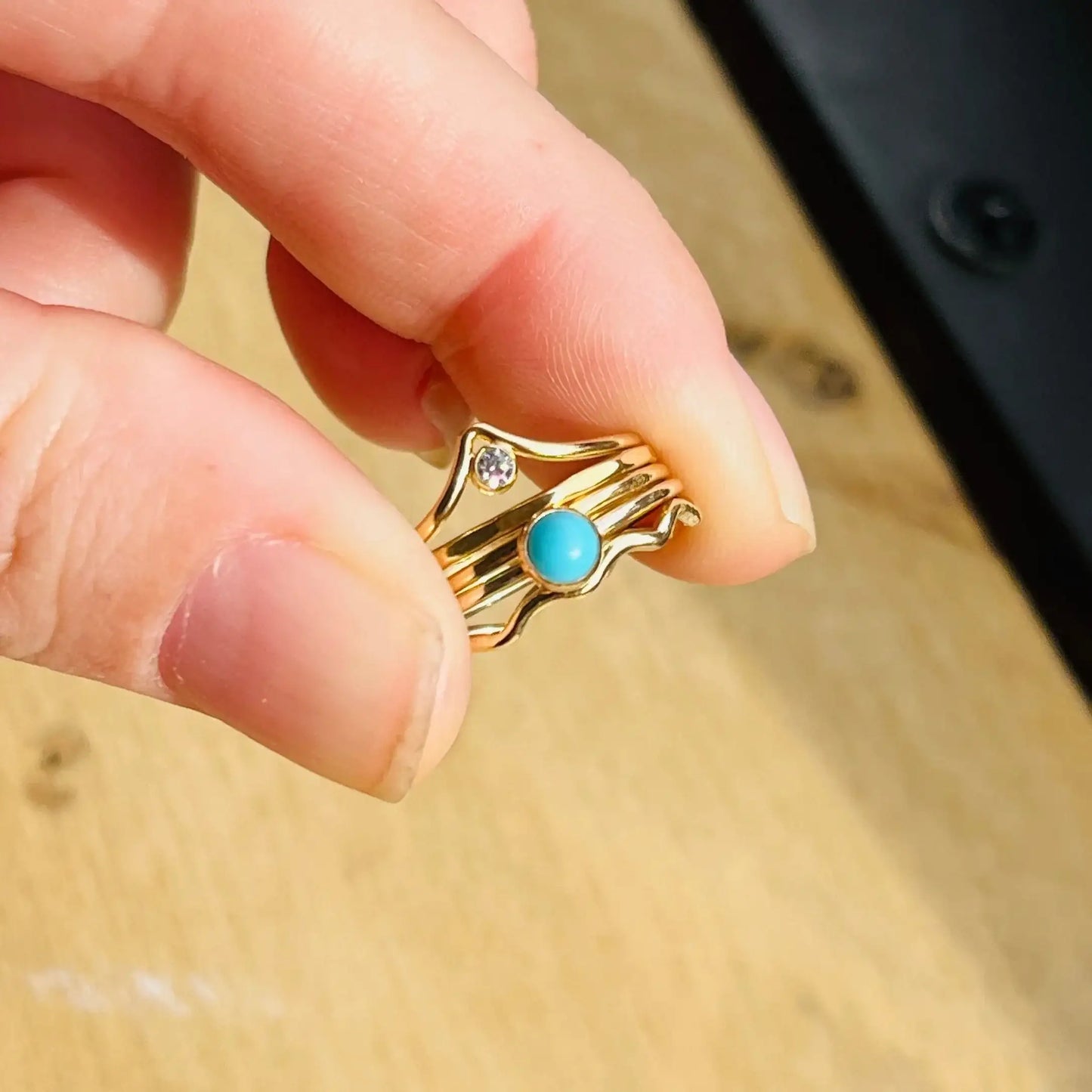 V DIAMOND TURQUOISE SET