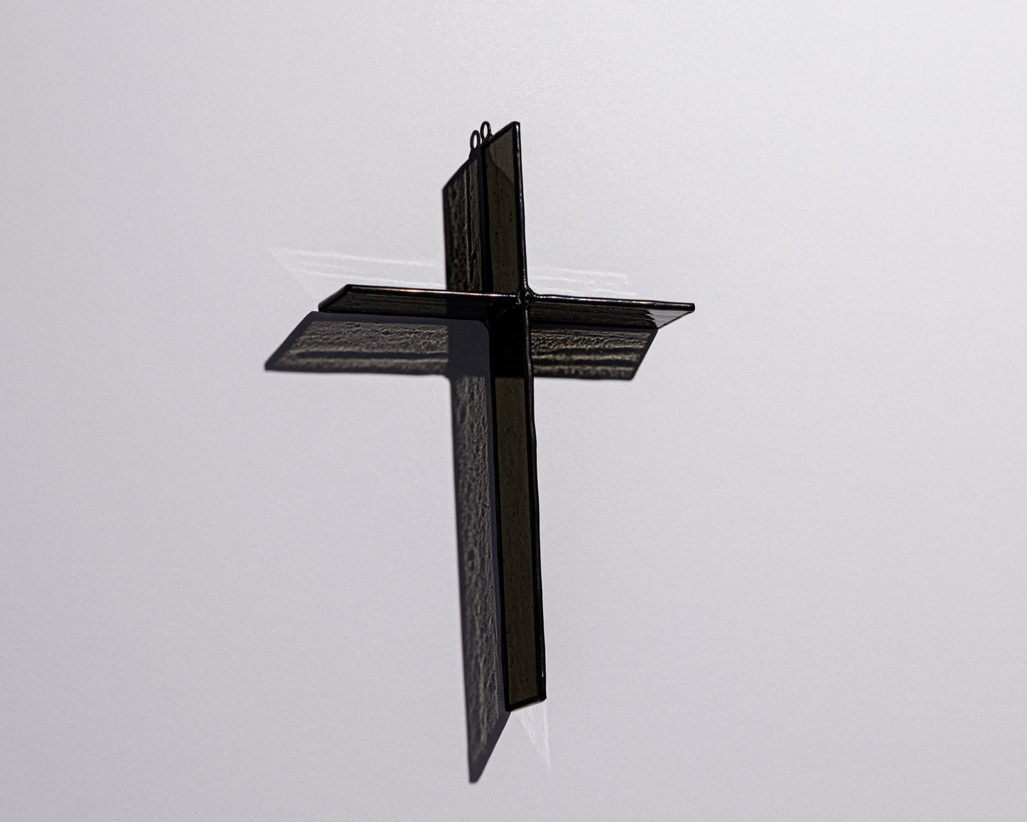 Ink Black Cross Suncatcher