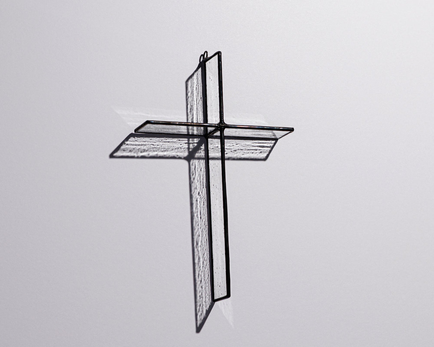 Antique Clear Cross Suncatcher
