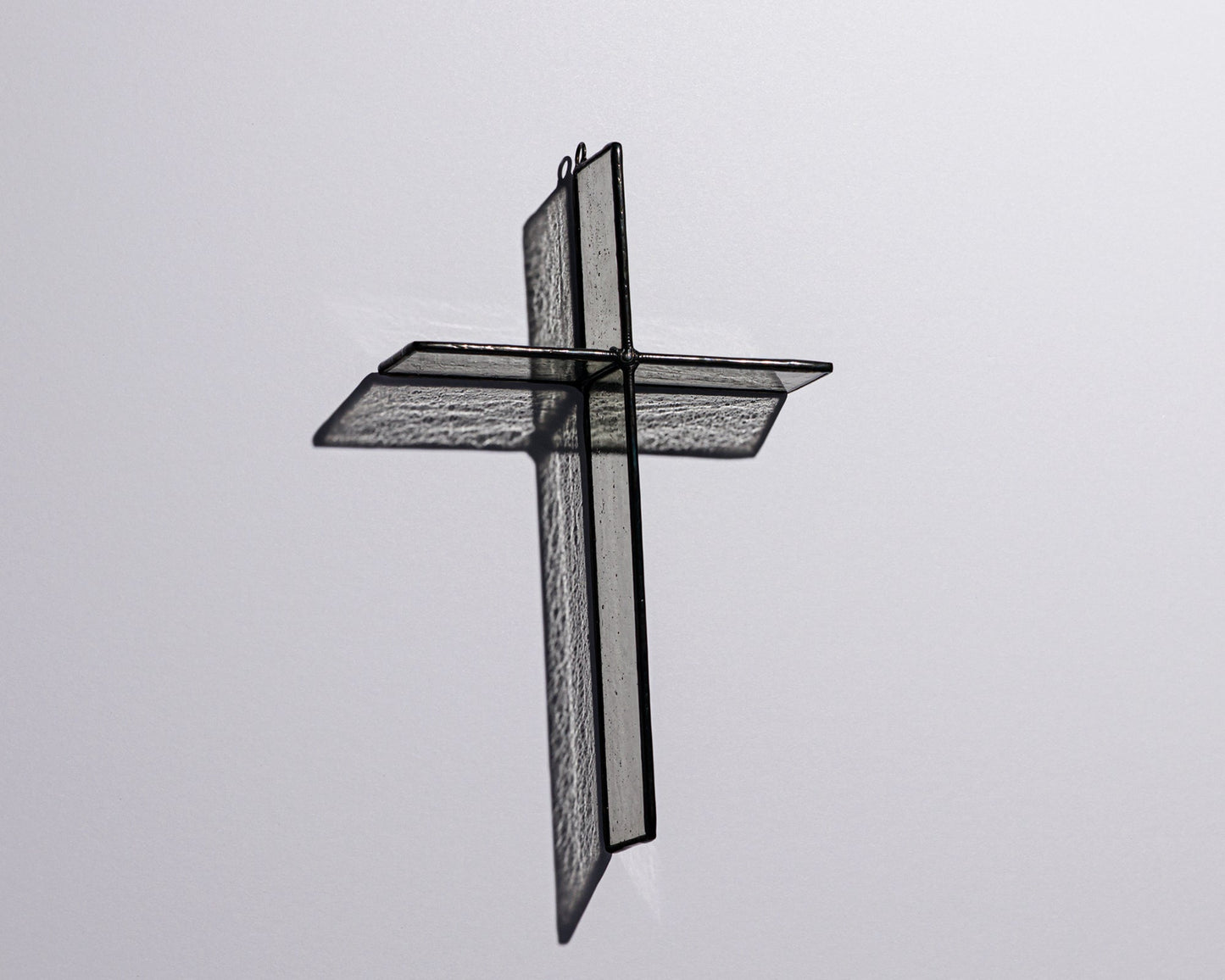 Cloud Grey Cross Suncatcher