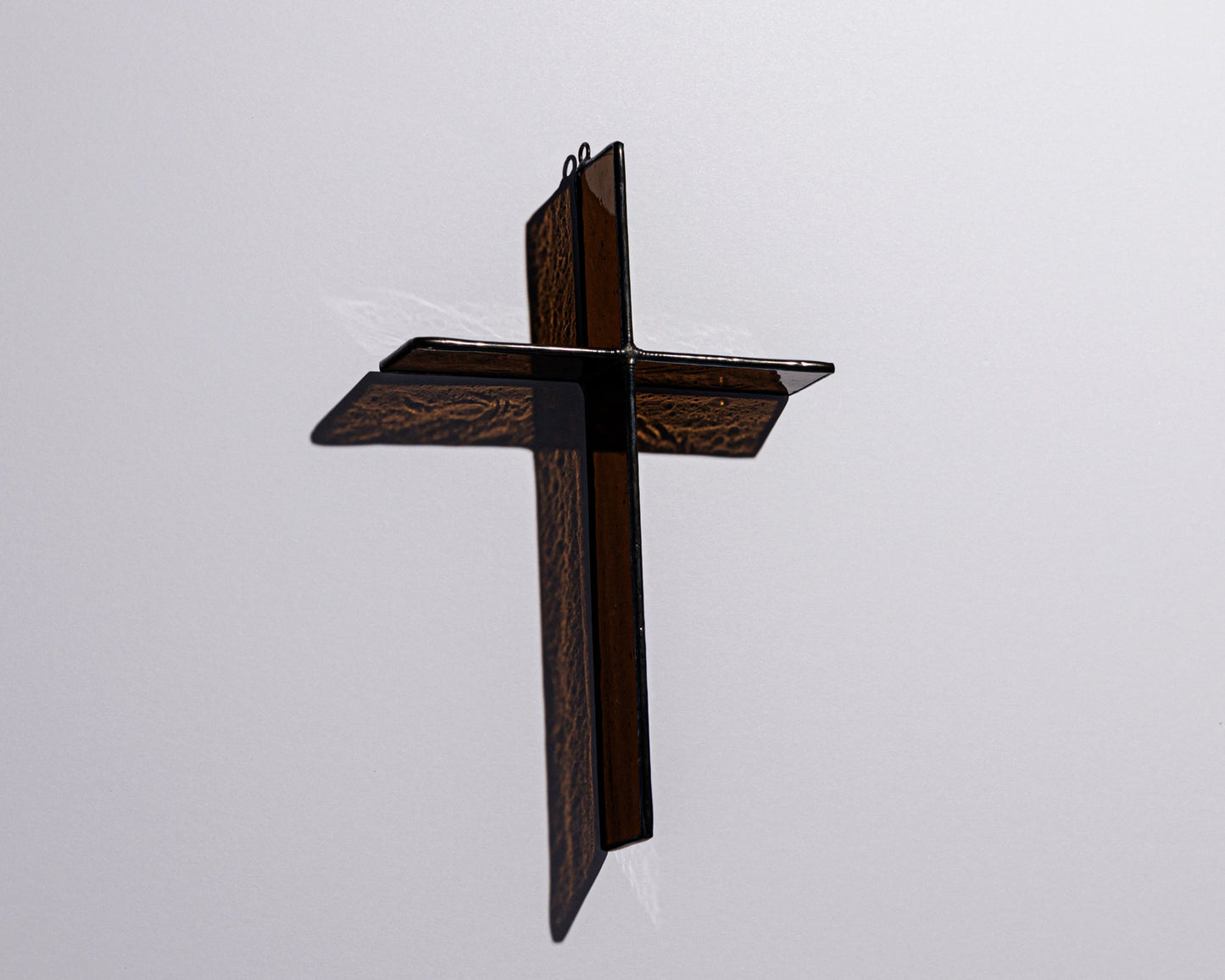 Mocha Brown Cross Suncatcher