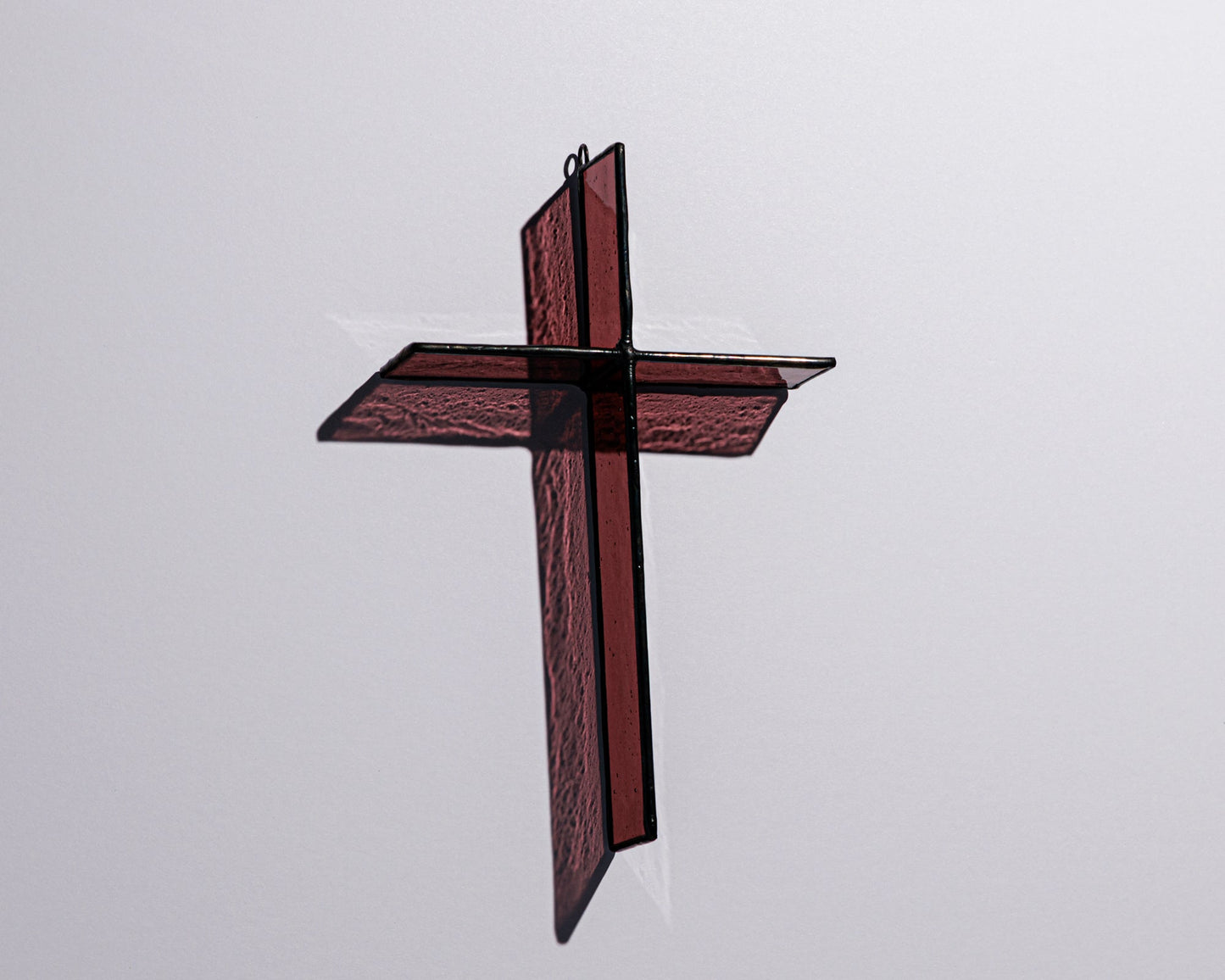 Red Mulberry Cross Suncatcher