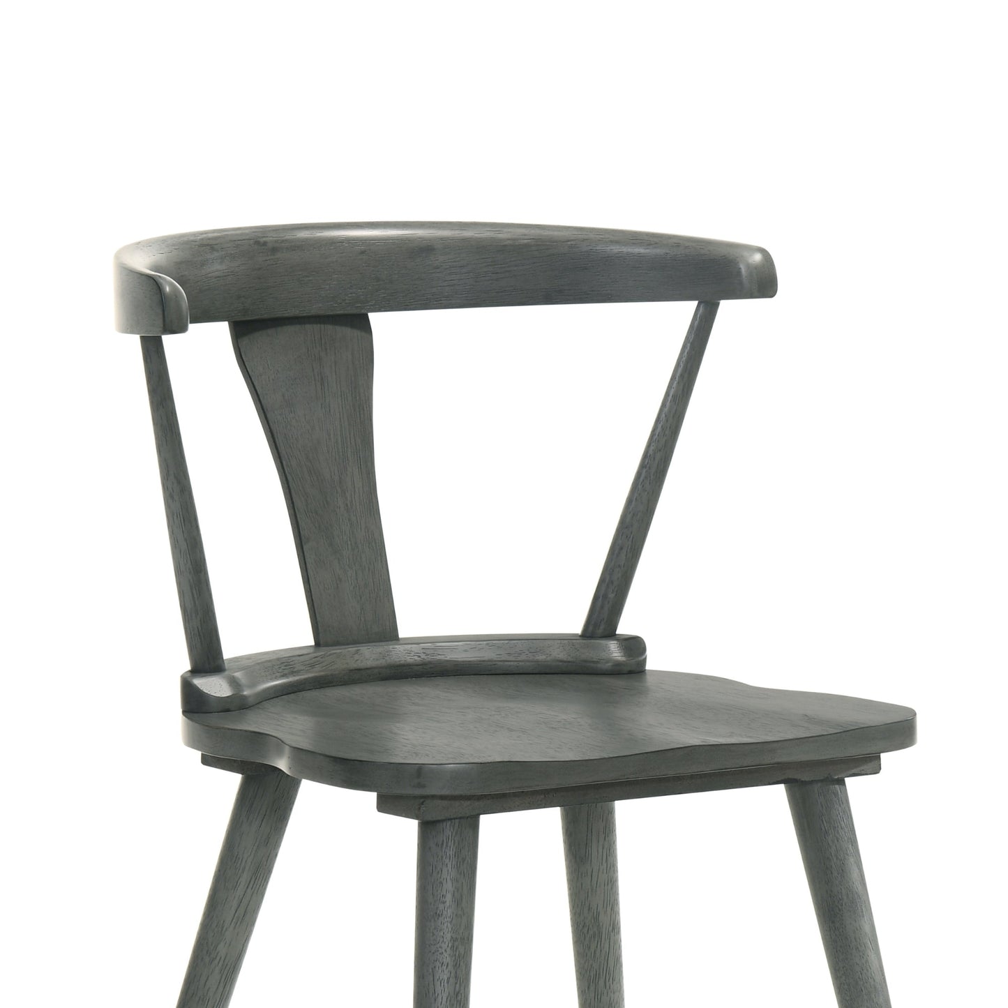 [Set of 2] Rustic Farmhouse Dining Chairs, Solid Wood Side Chairs for Kitchen & Dining Room, Easy Assembly