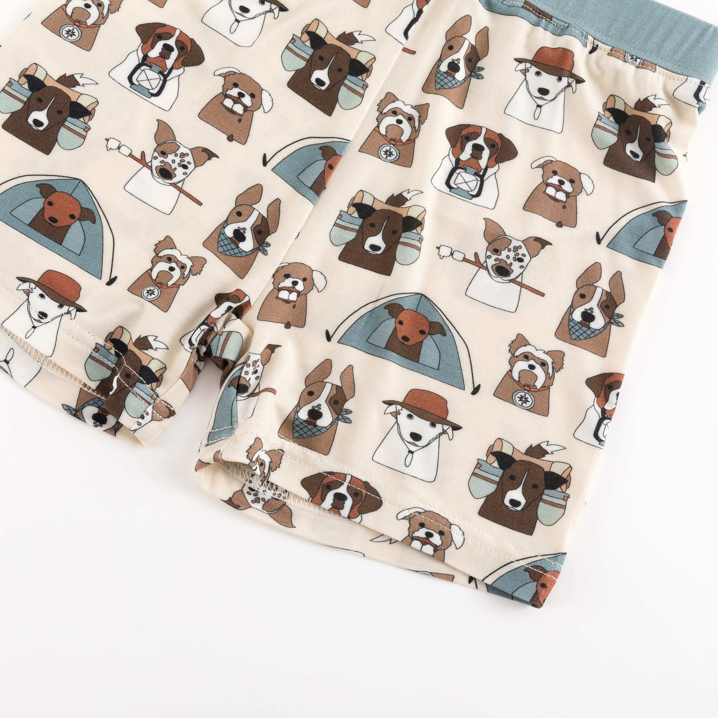 Camp Paws (Short PJ Set) - Blue