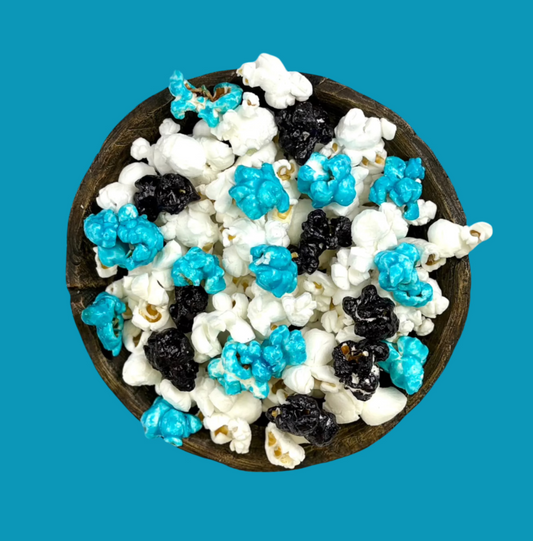 Aqua and Black Team 🏀 🏈 ⚾️ 🏒 ⚽️ Gourmet Popcorn