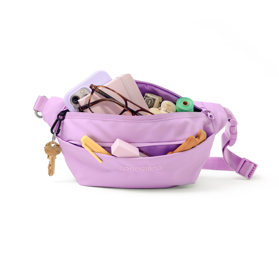 Hands-Free Dog Walking Bag with 4ft Leash