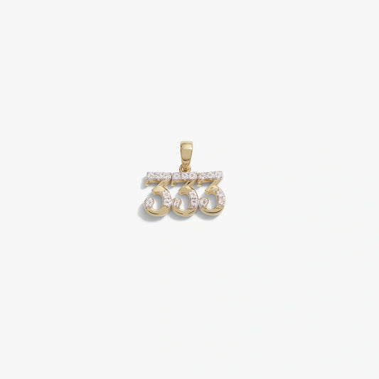 333 Sapphire Angel Number Amulet