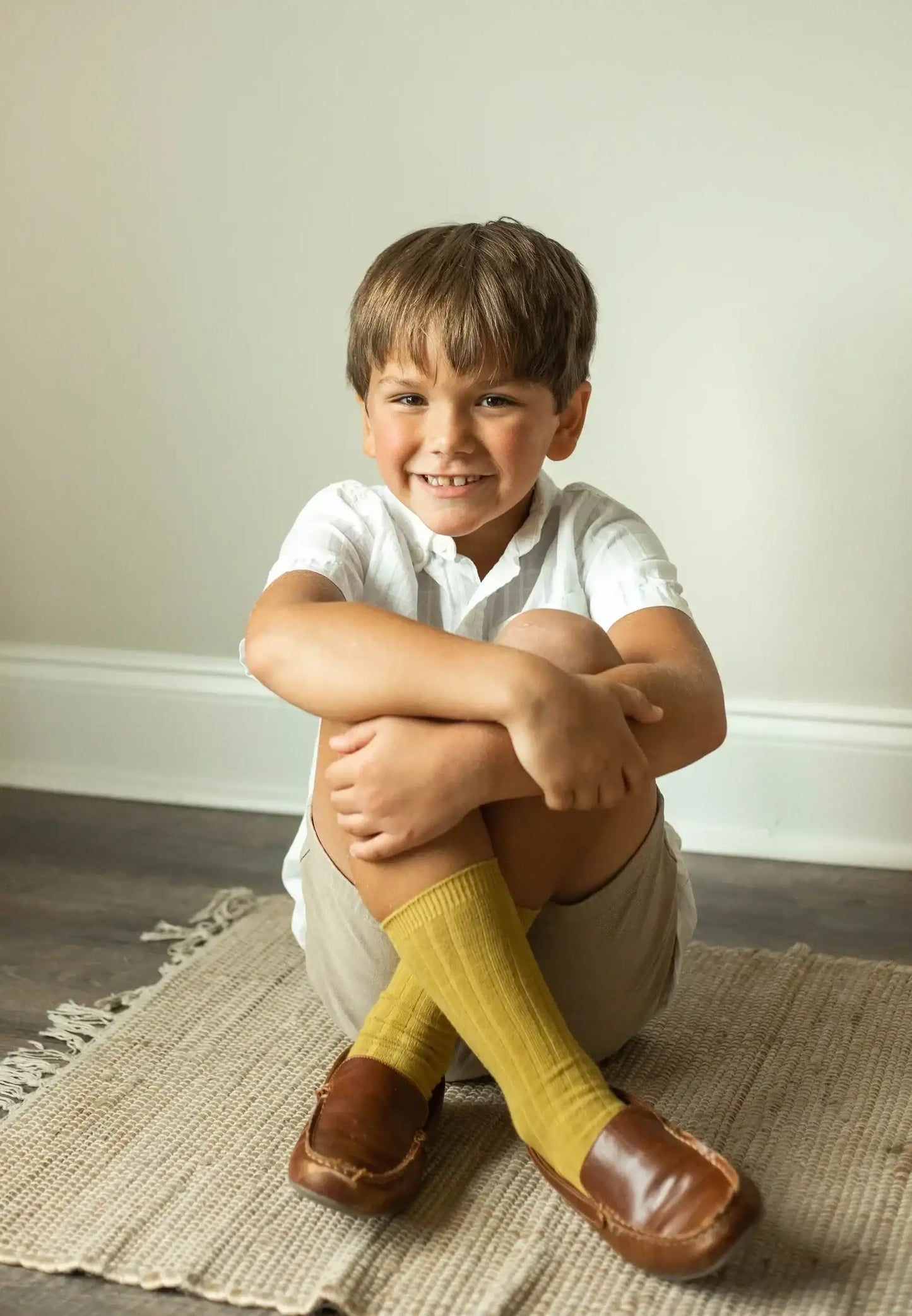 Brown-Knee high socks