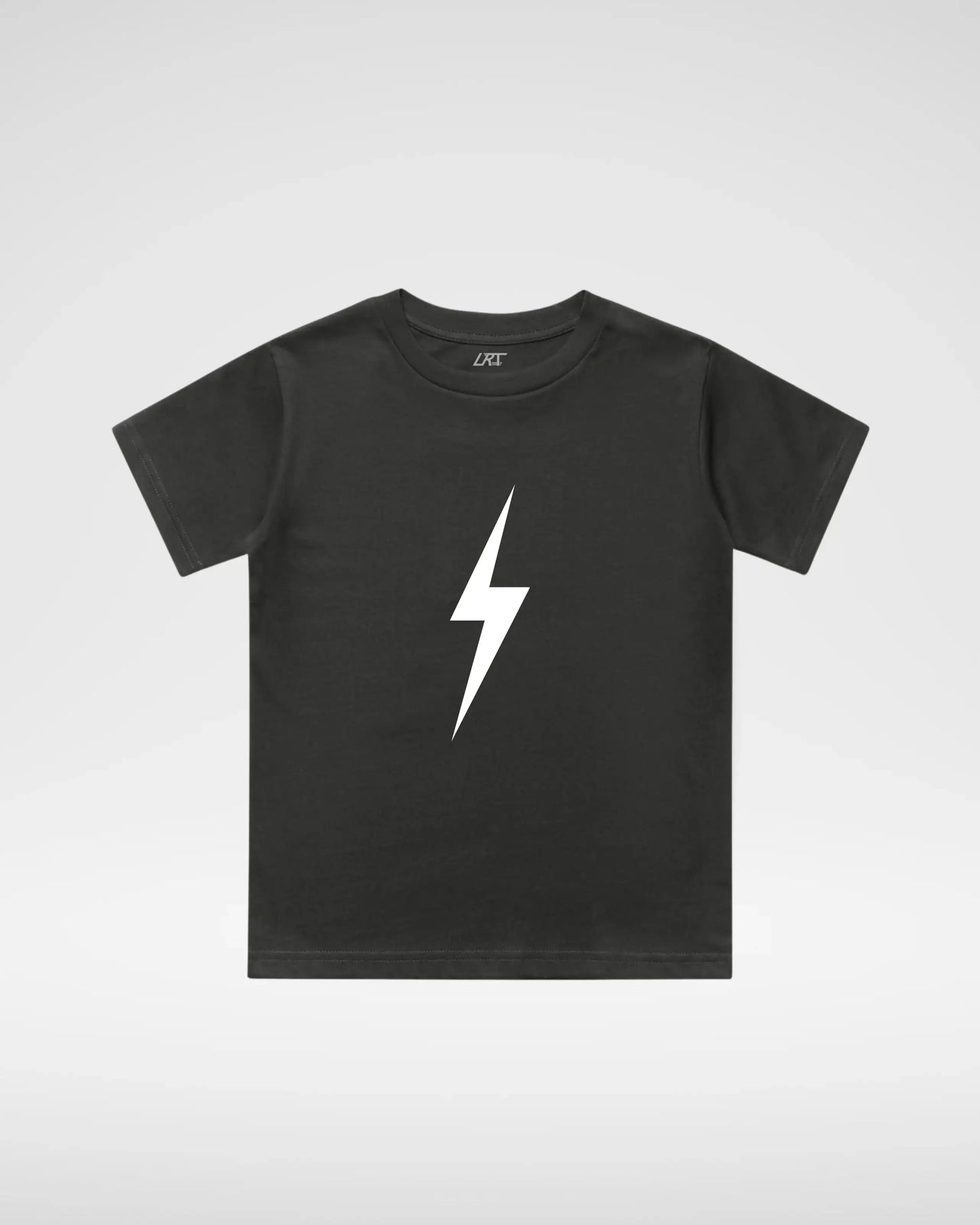 WHITE BOLT TEE - BLACK