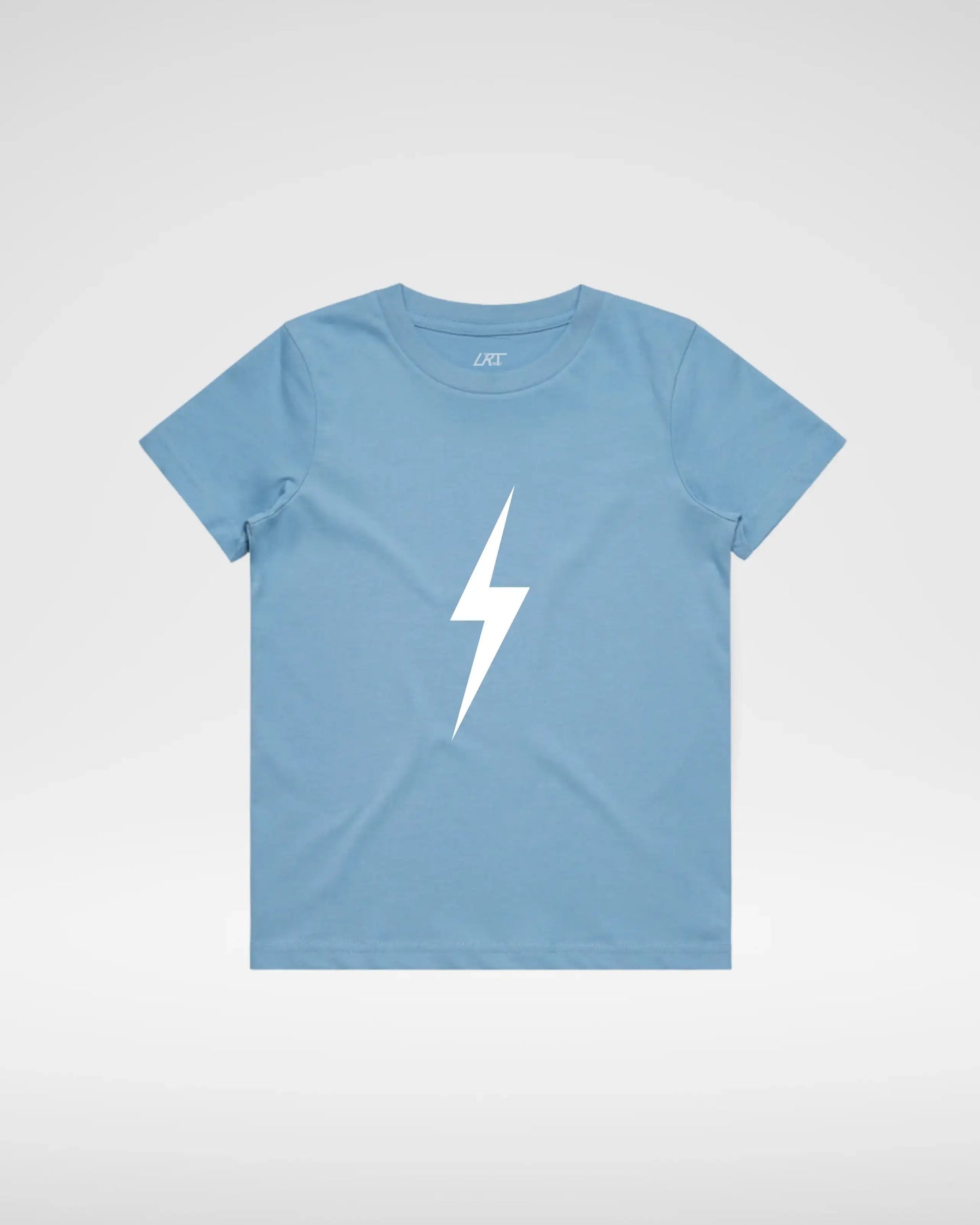 WHITE BOLT TEE - CLOUD BLUE