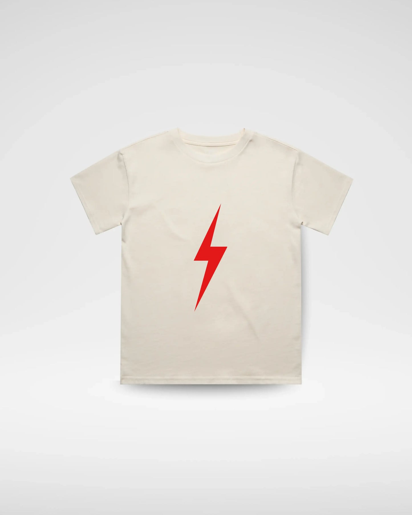 CRIMSON BOLT TEE - CREAM