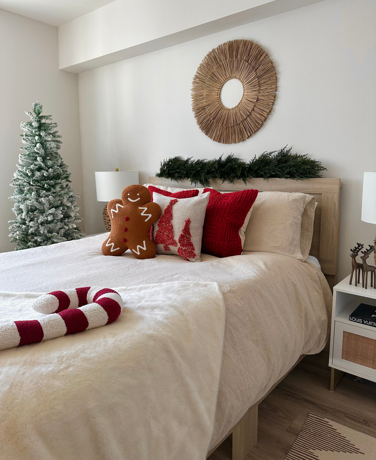 Candy Cane Shaped Pillow PREORDER