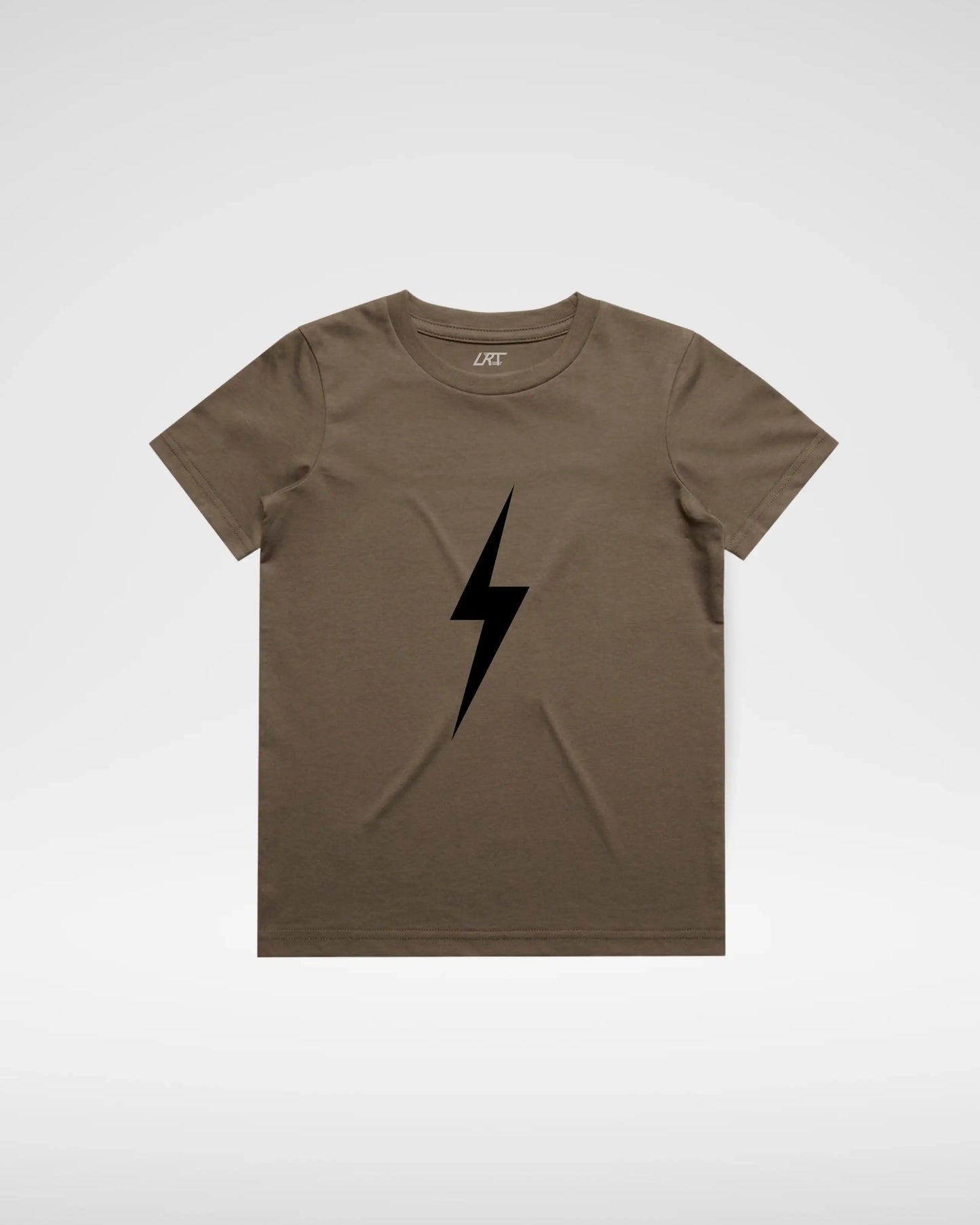 DARK NAVY BOLT TEE - BROWN