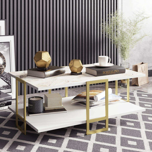 Polka Metal Wood Coffee Table