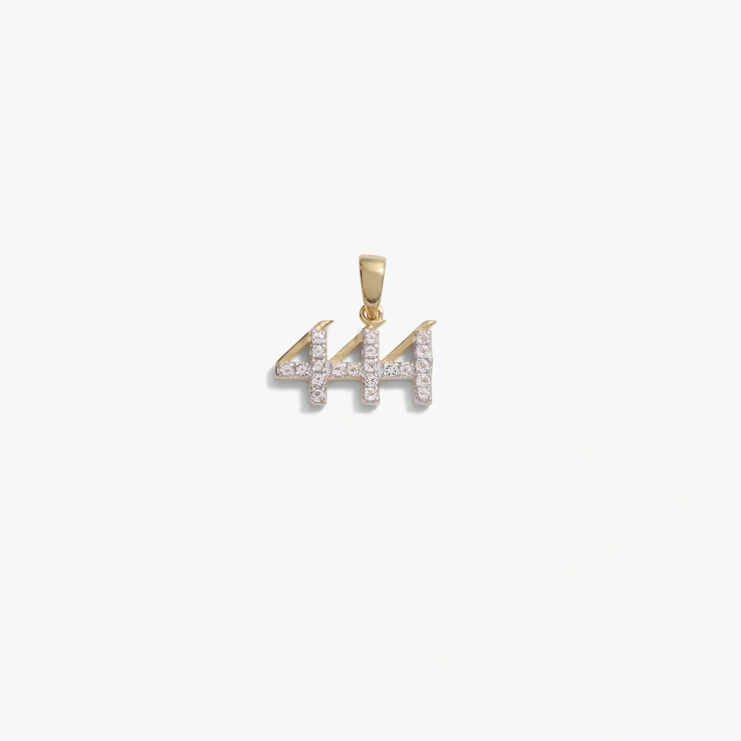 444 Sapphire Angel Number Amulet