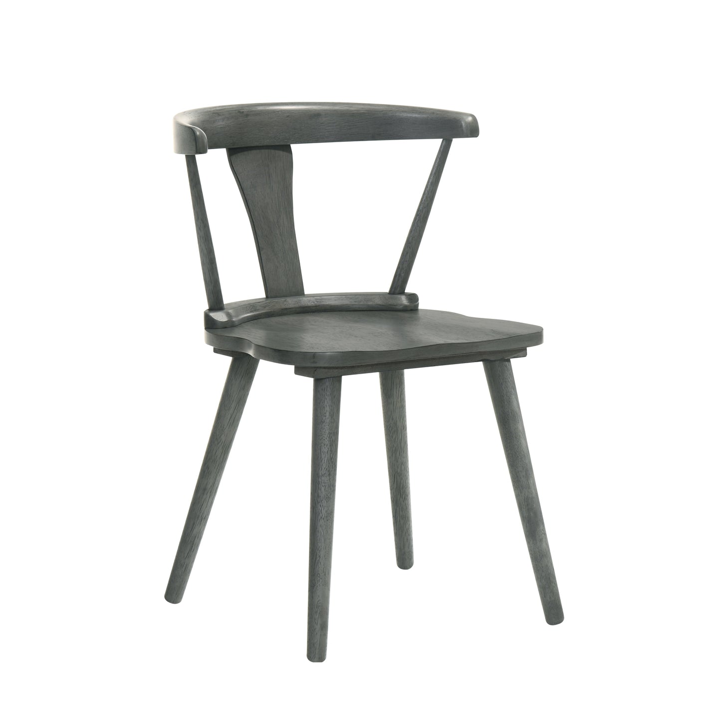 [Set of 2] Rustic Farmhouse Dining Chairs, Solid Wood Side Chairs for Kitchen & Dining Room, Easy Assembly