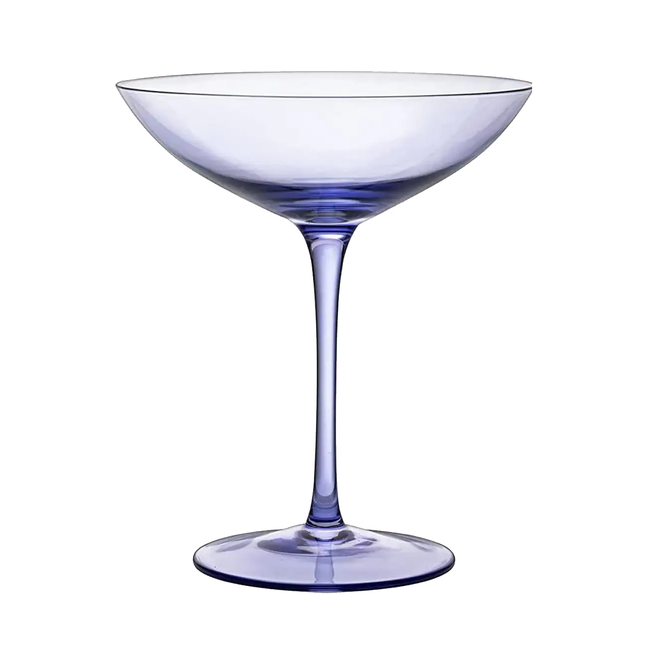 Corso Champagne Coupe Cocktail Glassware, Set of 2, Purple