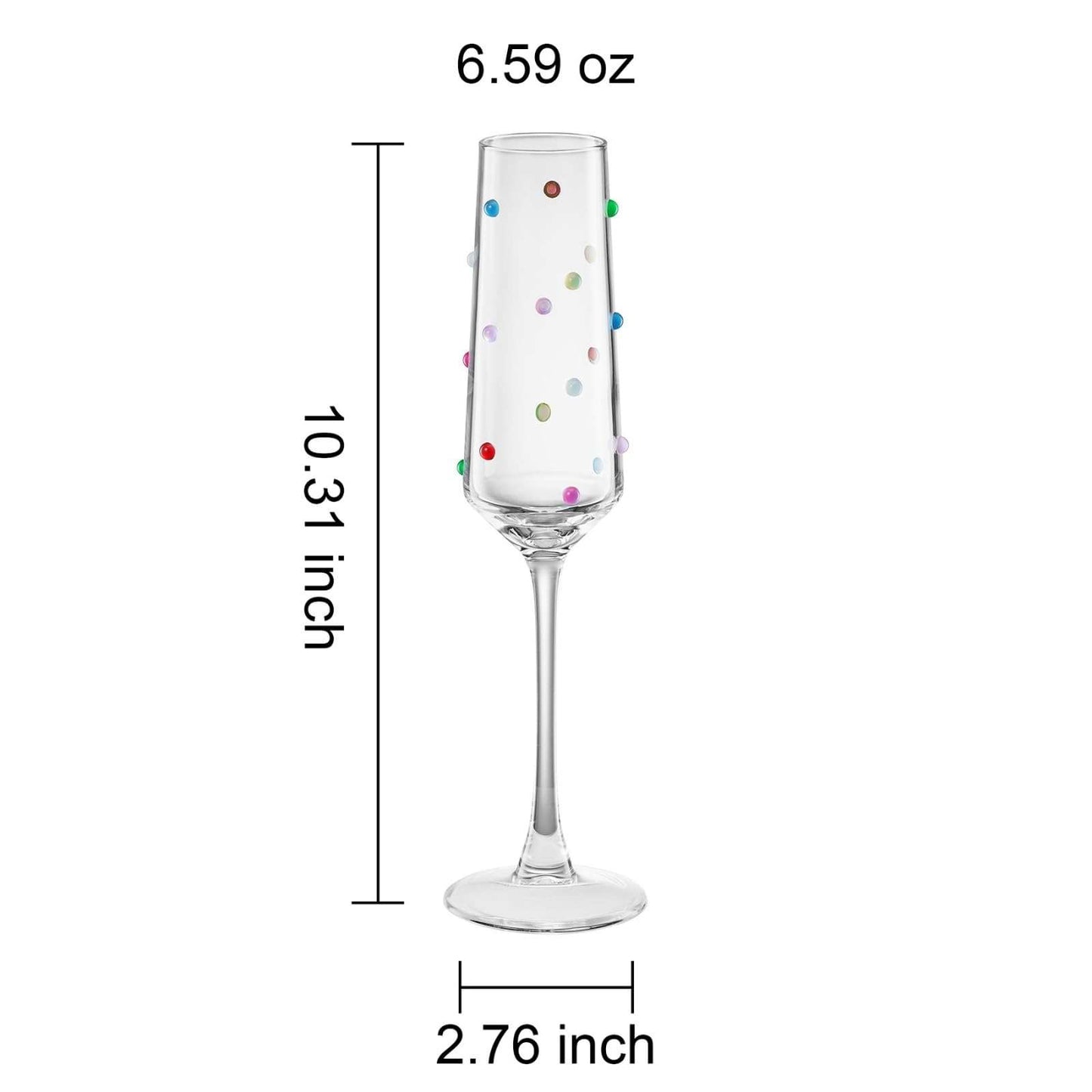 Khen Confetti Flute - Set of 2