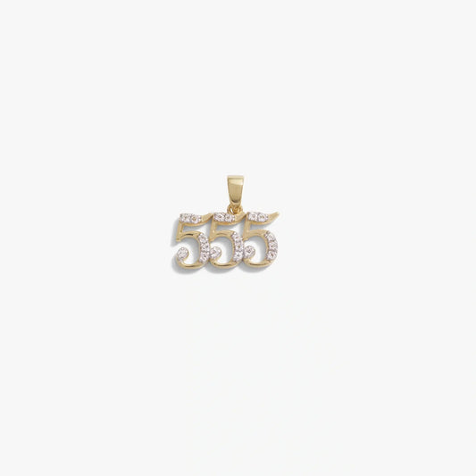 555 Sapphire Angel Number Amulet