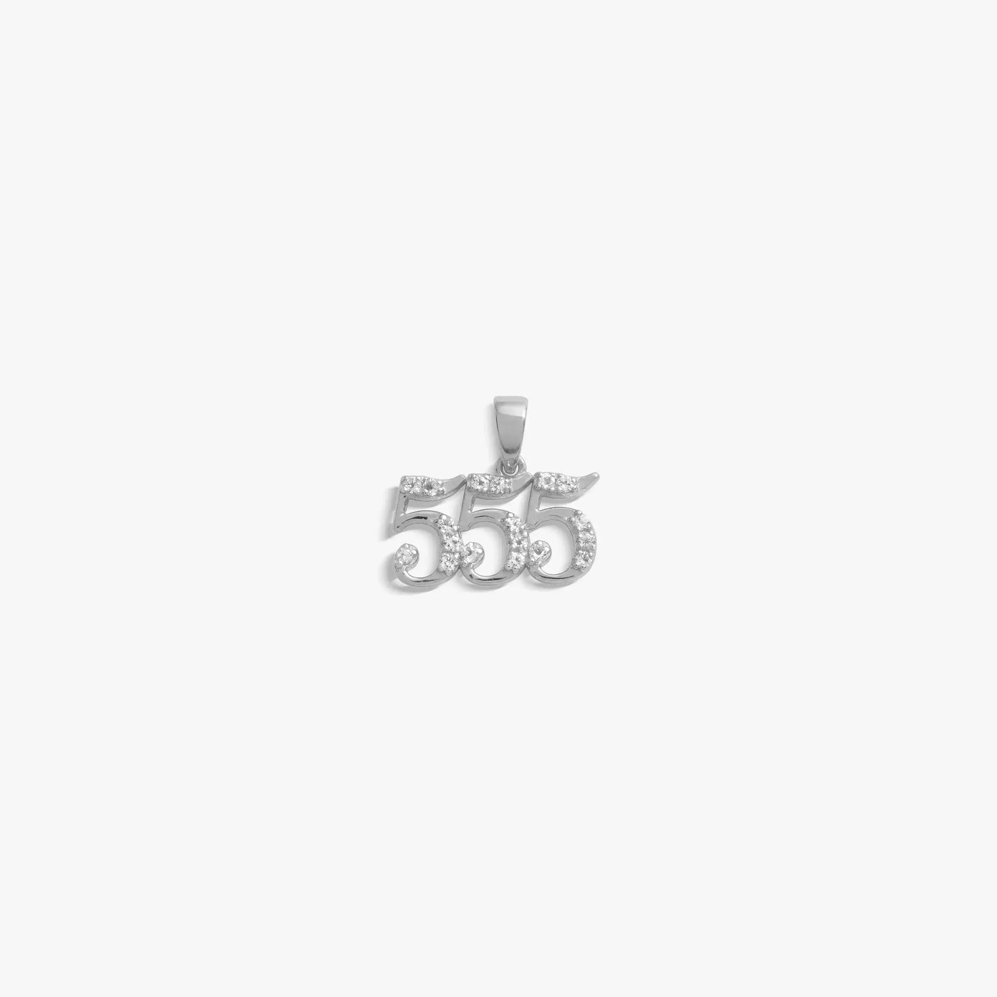 555 Sapphire Angel Number Amulet